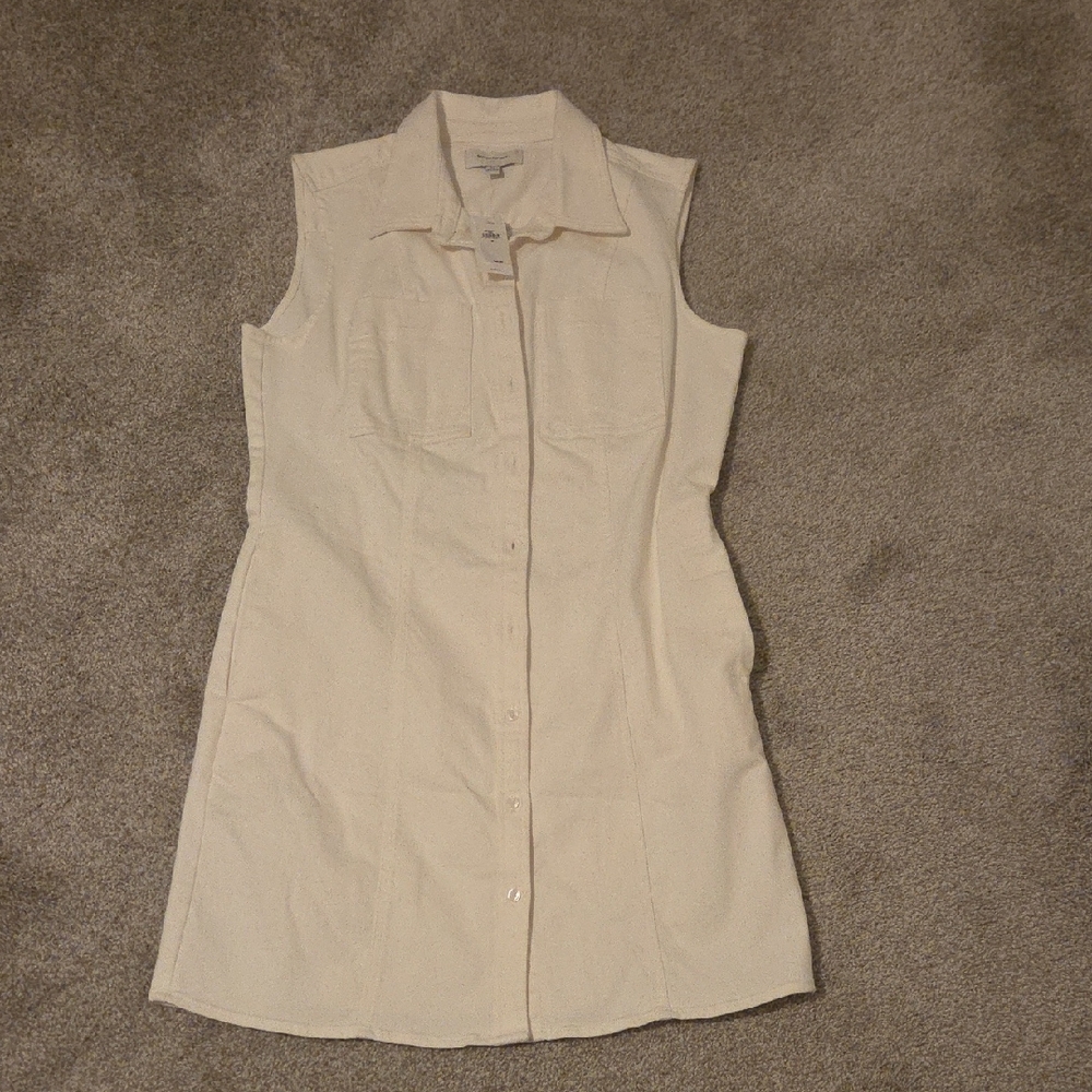 Banana Republic White Stretch Denim Mini